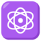 Atom Symbol emoji on Emojione